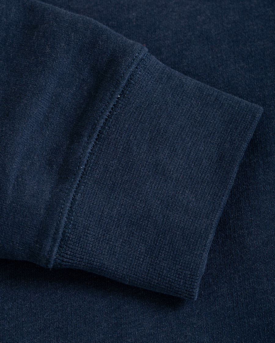 Uomini | Maglieria | Sunspel | Loopback Sweatshirt Navy Melange
