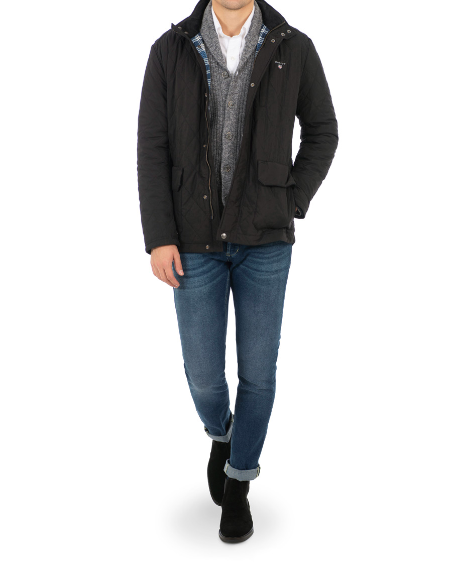 Uomini | Giacche | GANT | The Quilted City Jacket Black