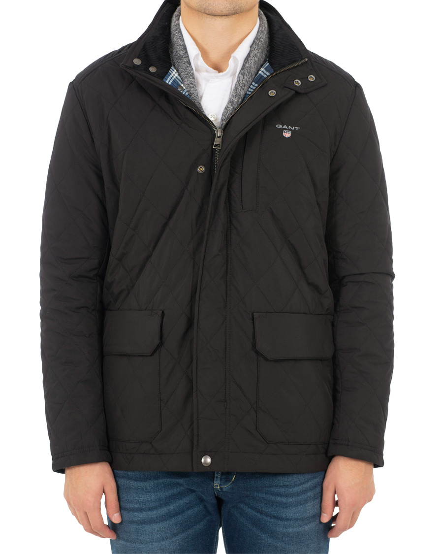 Uomini | Giacche | GANT | The Quilted City Jacket Black