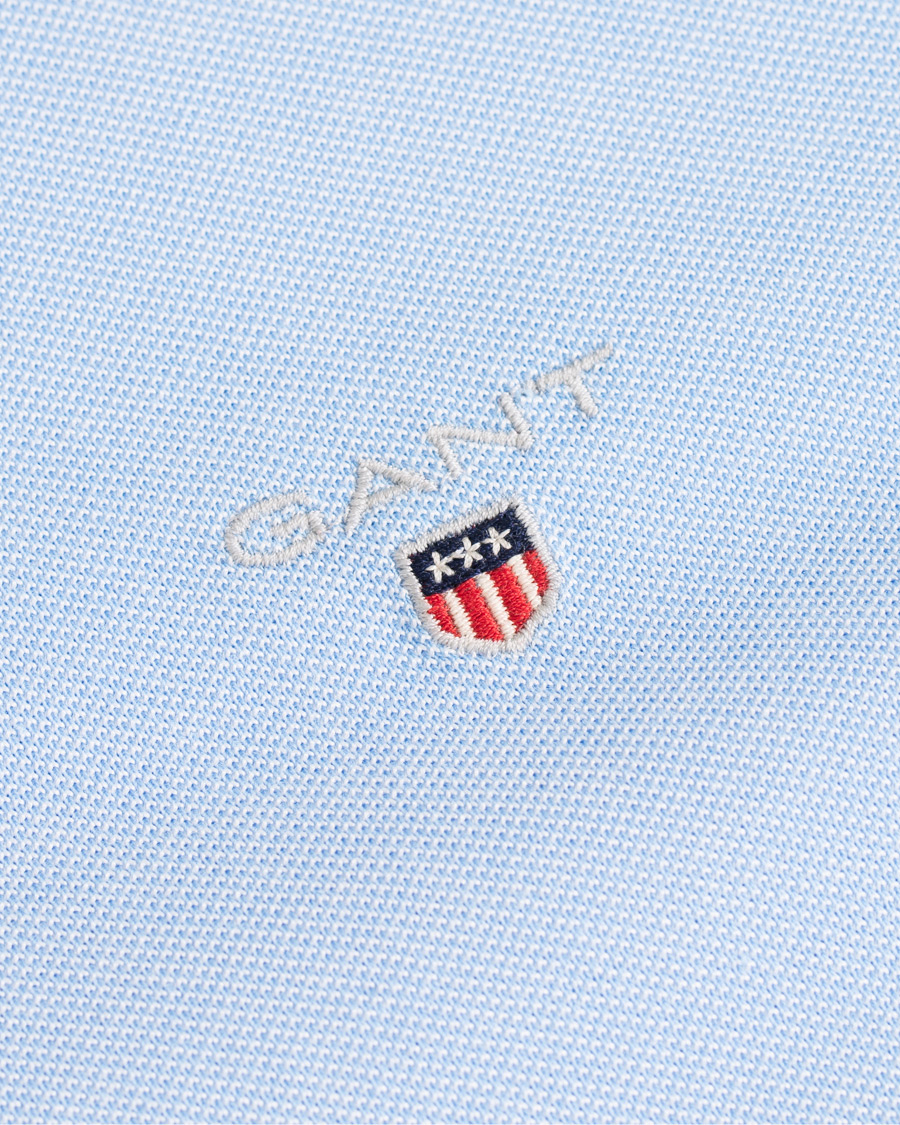 Uomini | Camicie | GANT | Slim Fit Tech Prep Pique Shirt Capri Blue