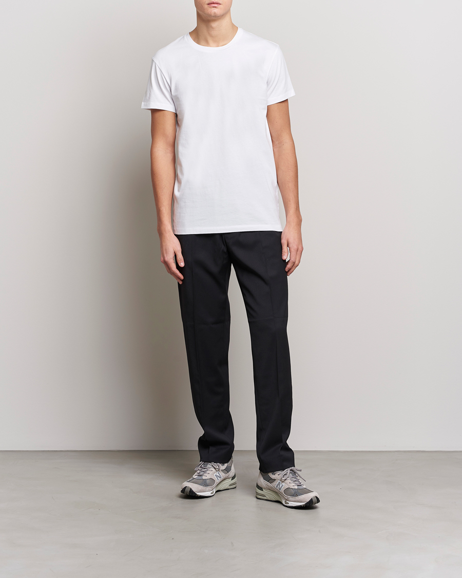 Uomini | T-shirt | Samsøe Samsøe | Kronos Crew Neck Tee White