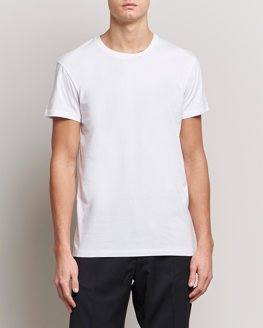 Uomini | T-shirt | Samsøe Samsøe | Kronos Crew Neck Tee White