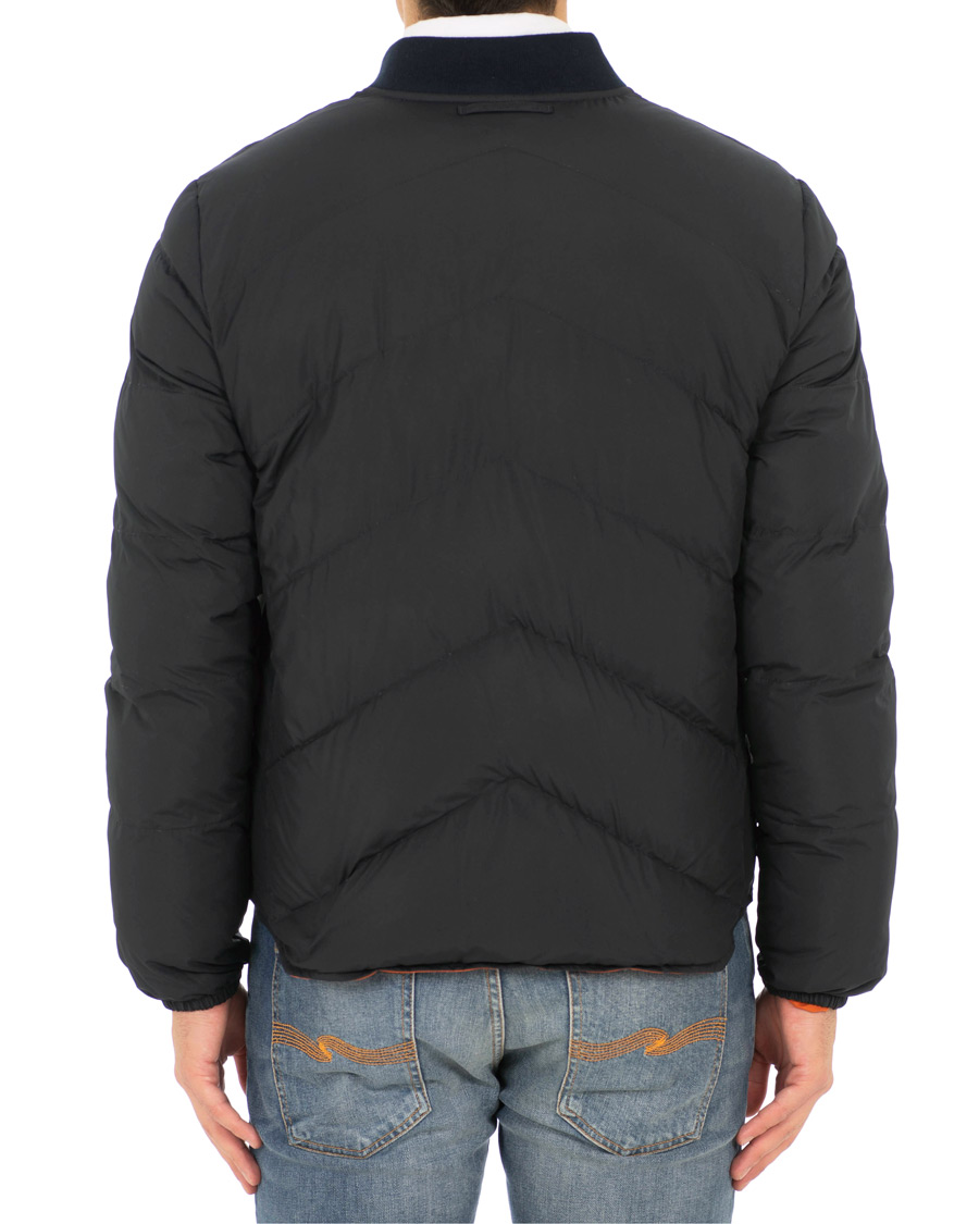 Uomini | Giacche | The Workers Club | Reversible Down Filled Bomber Navy/Orange