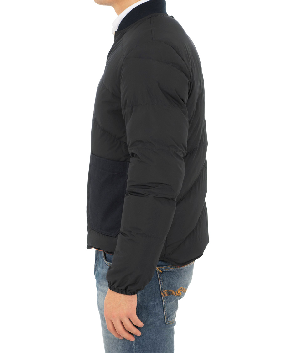 Uomini | Giacche | The Workers Club | Reversible Down Filled Bomber Navy/Orange