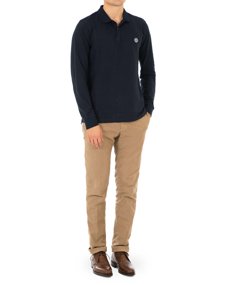 Uomini | Maglieria | Henri-Lloyd | Henri Lloyd Musburry Regular Long Sleeve Polo Navy