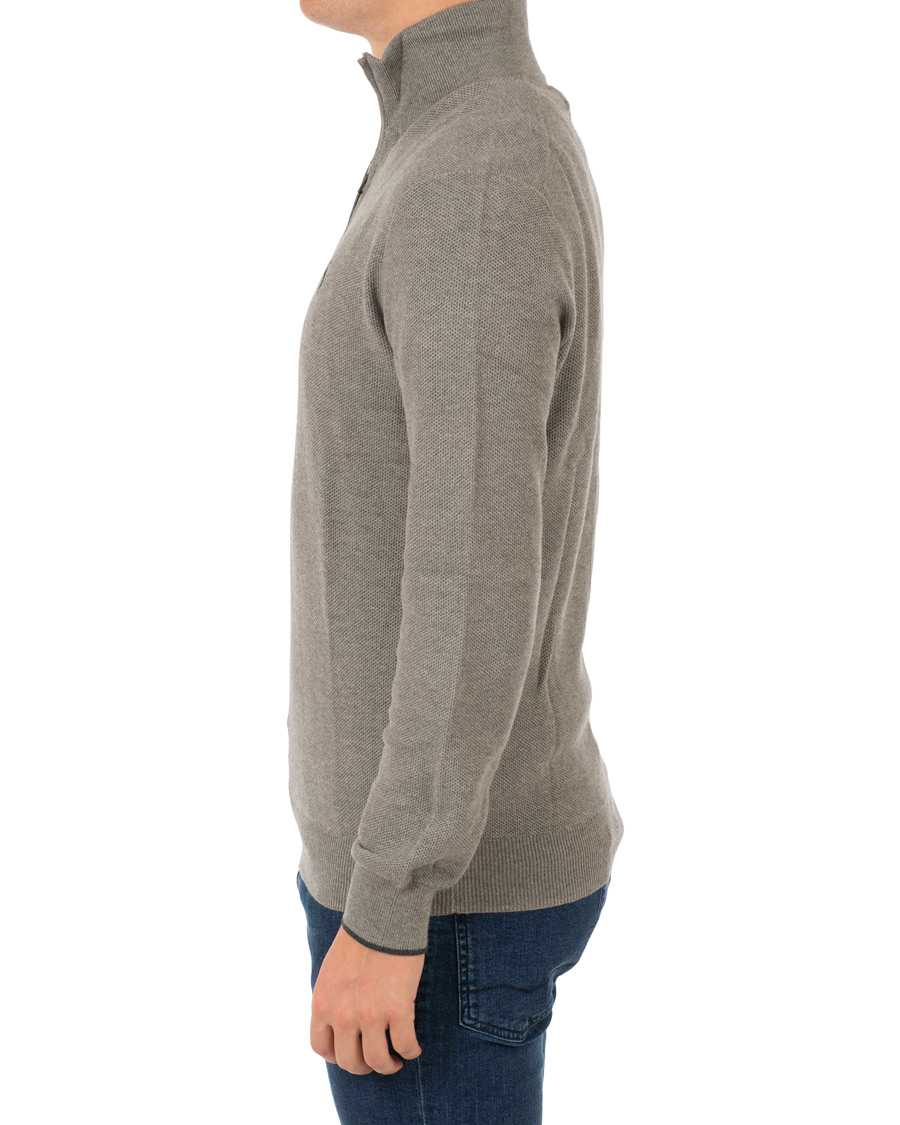 Uomini | Maglieria | Polo Ralph Lauren | Texture Half Zip Fawn Grey Heather