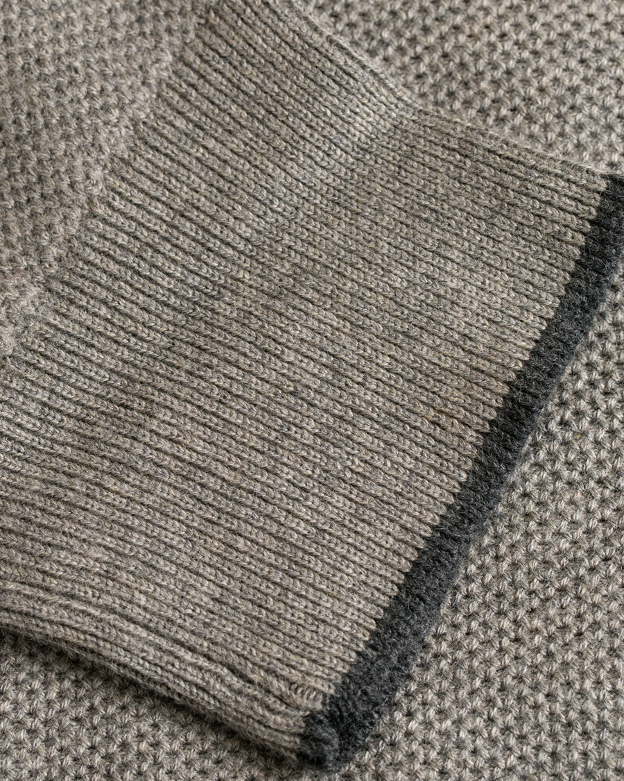 Uomini | Maglieria | Polo Ralph Lauren | Texture Half Zip Fawn Grey Heather