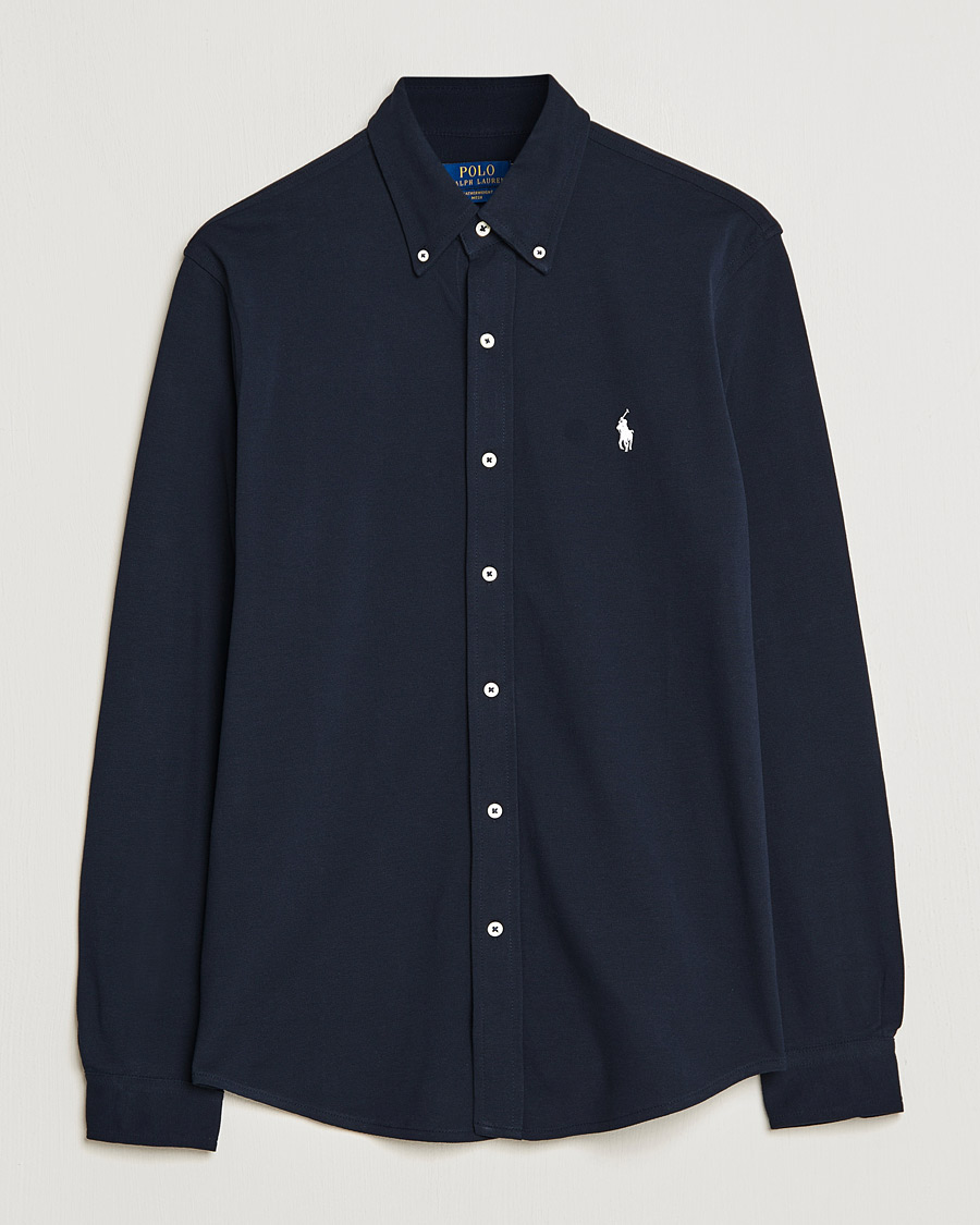 Uomini | Camicie | Polo Ralph Lauren | Featherweight Mesh Shirt Aviator Navy