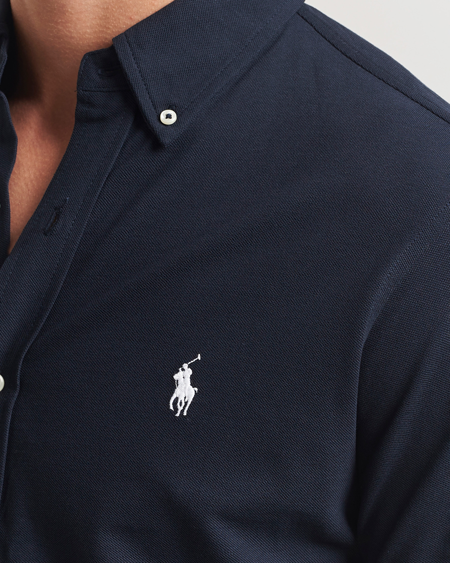 Uomini | Camicie | Polo Ralph Lauren | Featherweight Mesh Shirt Aviator Navy