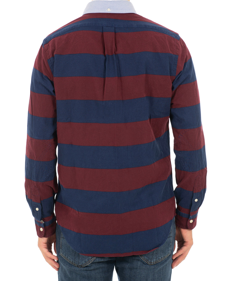 Uomini | Camicie | Polo Ralph Lauren | Core Fit Barstripe Shirt Burgundy/Blue