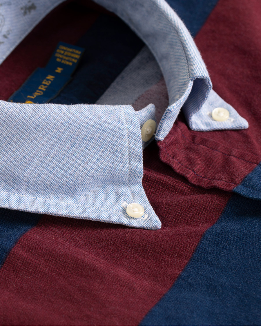 Uomini | Camicie | Polo Ralph Lauren | Core Fit Barstripe Shirt Burgundy/Blue