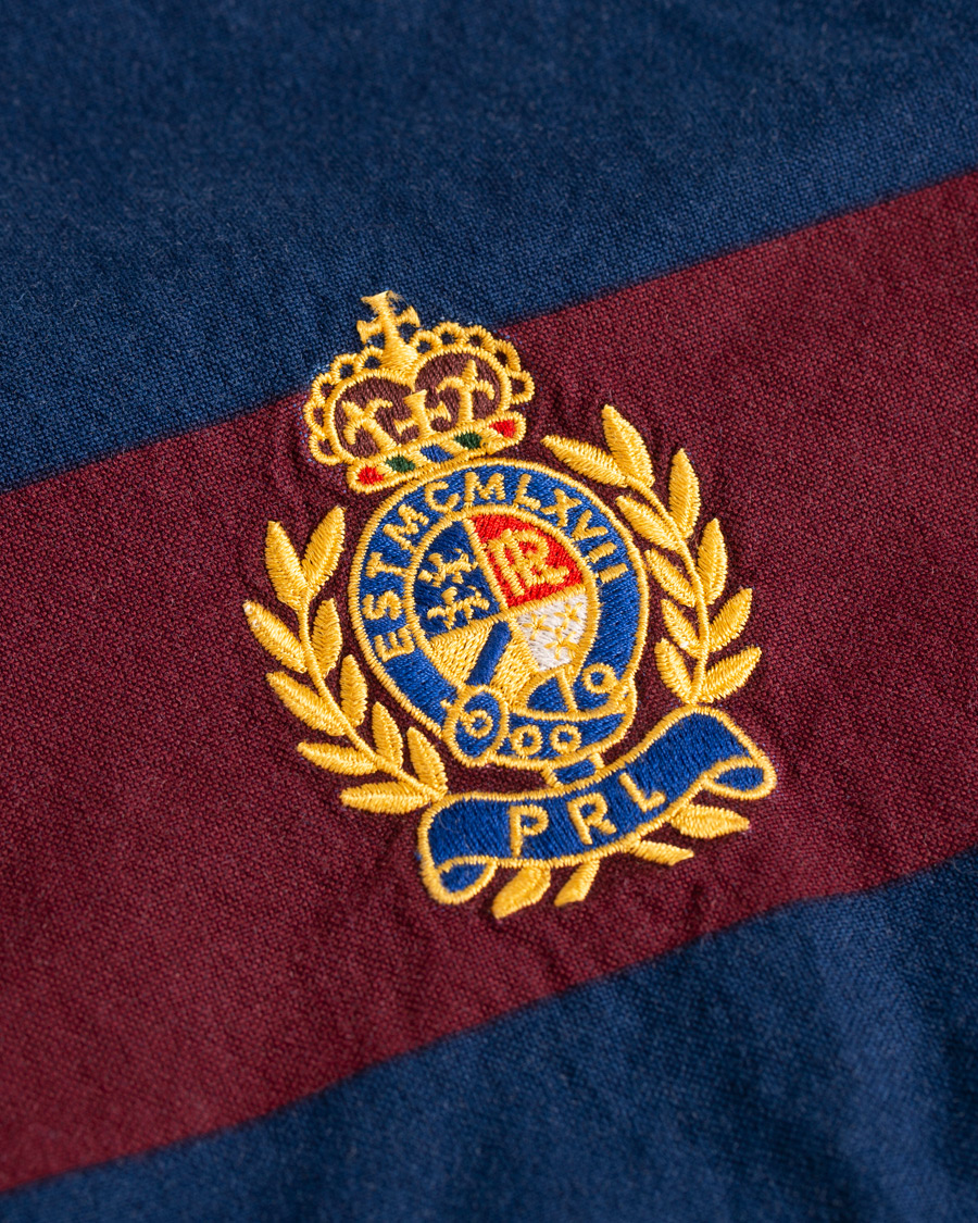 Uomini | Camicie | Polo Ralph Lauren | Core Fit Barstripe Shirt Burgundy/Blue