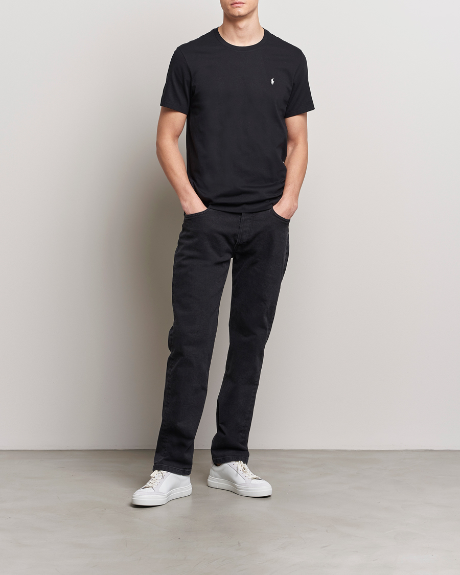 Uomini | T-shirt | Polo Ralph Lauren | Liquid Cotton Crew Neck T-Shirt Black