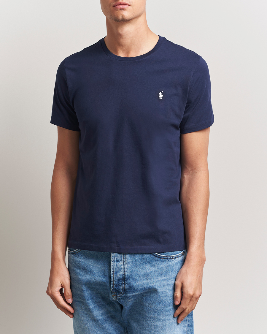 Uomini | T-shirt | Polo Ralph Lauren | Liquid Cotton Crew Neck T-Shirt Cruise Navy
