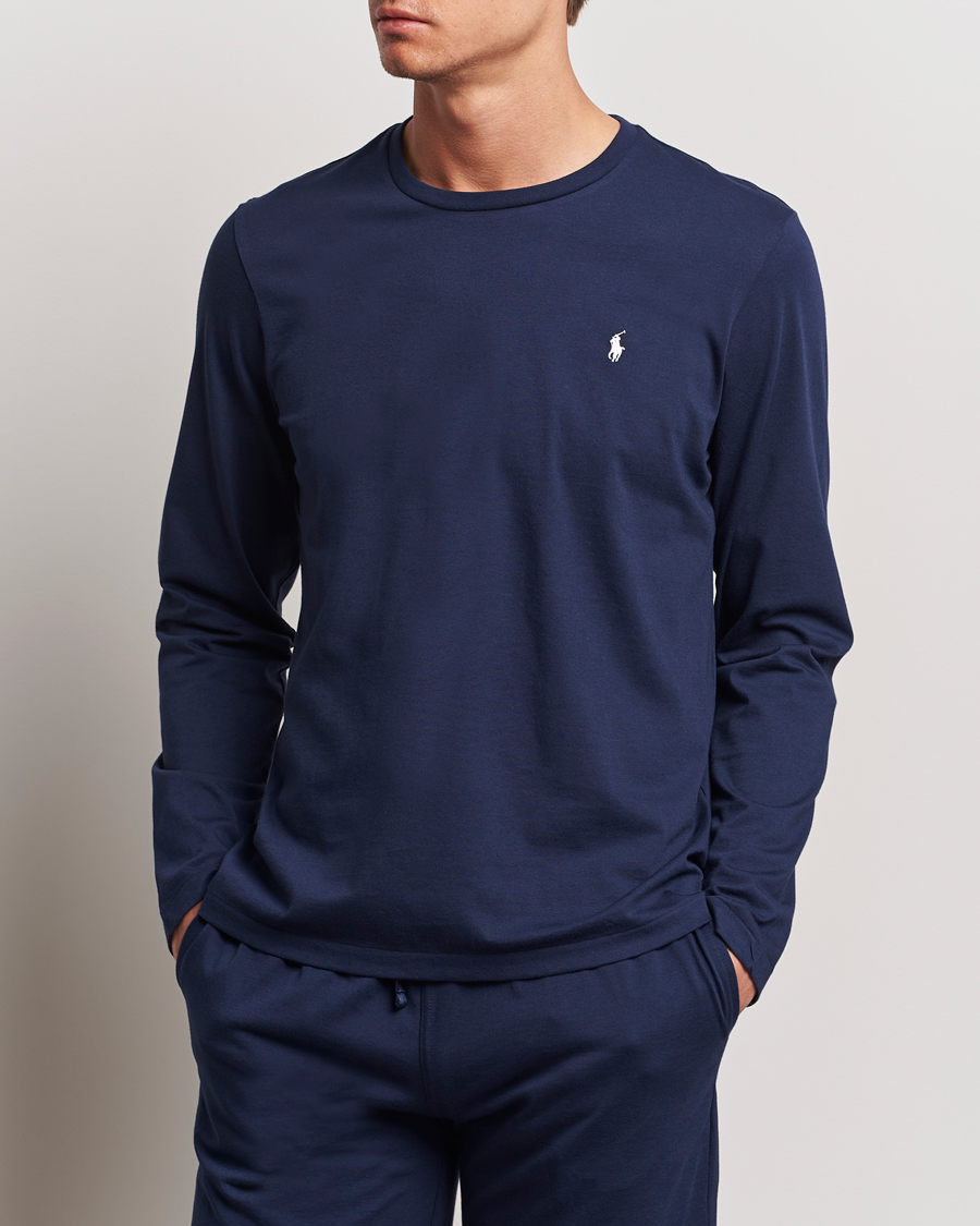 Uomini | T-shirt | Polo Ralph Lauren | Liquid Cotton Long Sleeve Crew Neck T-Shirt Cruise Navy
