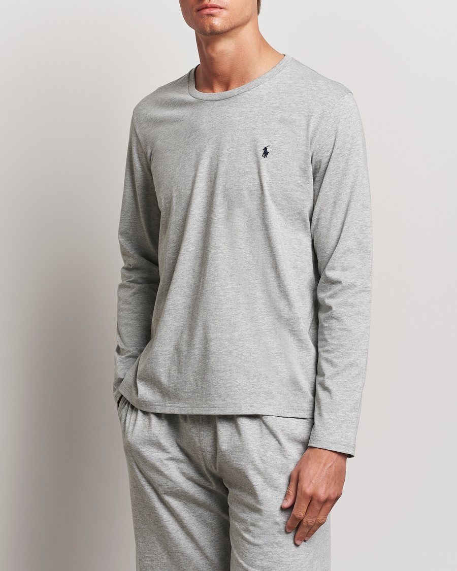 Uomini | T-shirt | Polo Ralph Lauren | Liquid Cotton Long Sleeve Crew Neck Tee Andover Heather