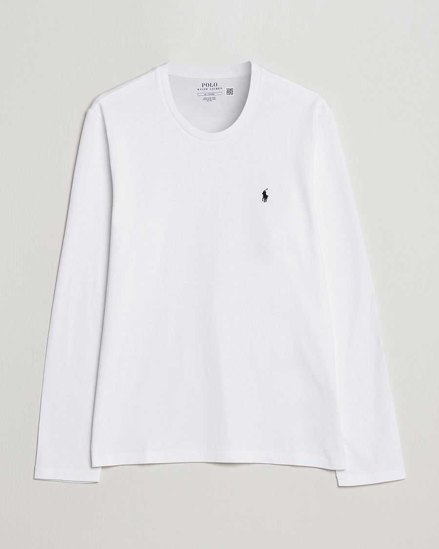 Uomini | T-shirt | Polo Ralph Lauren | Liquid Cotton Long Sleeve Crew Neck Tee White