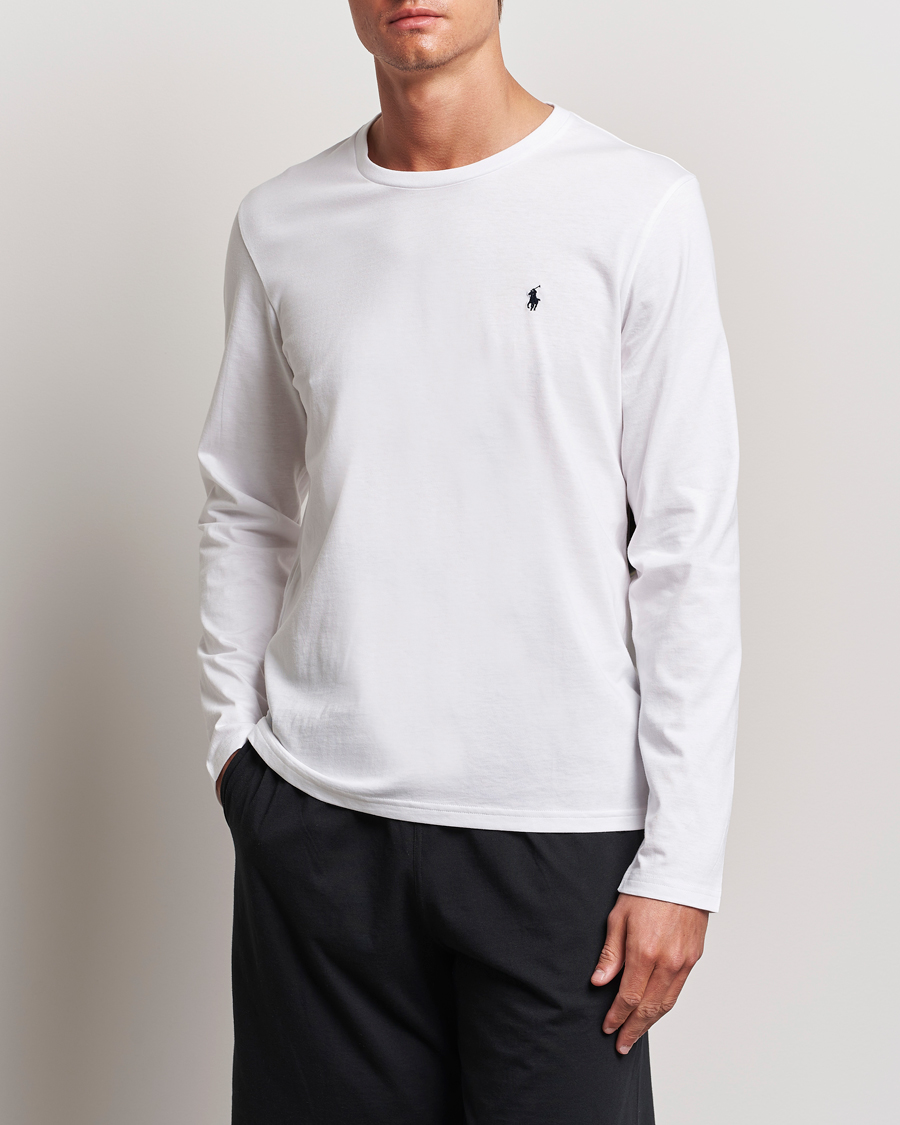 Uomini | T-shirt | Polo Ralph Lauren | Liquid Cotton Long Sleeve Crew Neck Tee White