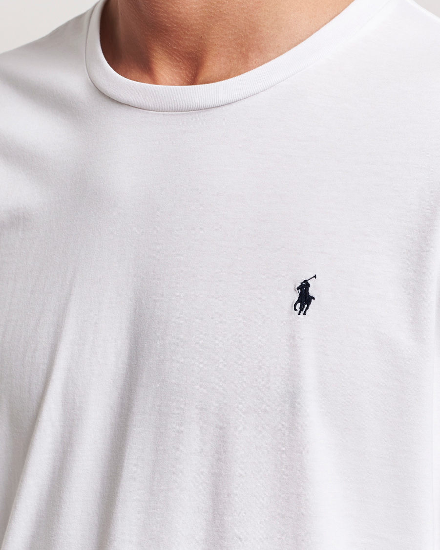 Uomini | T-shirt | Polo Ralph Lauren | Liquid Cotton Long Sleeve Crew Neck Tee White