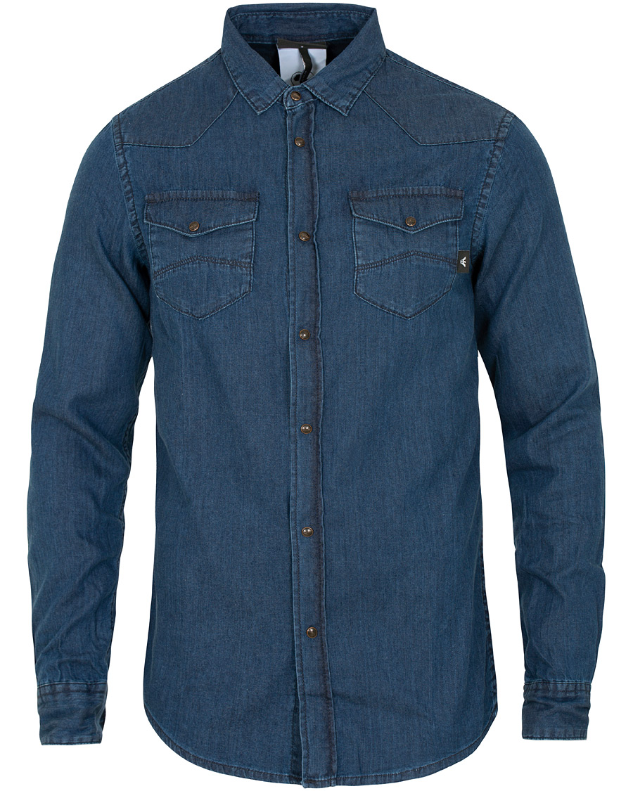 Uomini | Camicie | Emporio Armani | Denim Western Shirt Dark Wash