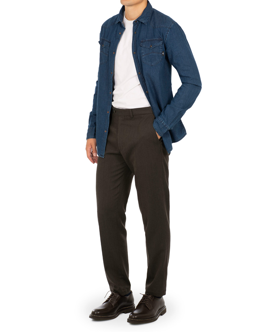 Uomini | Camicie | Emporio Armani | Denim Western Shirt Dark Wash