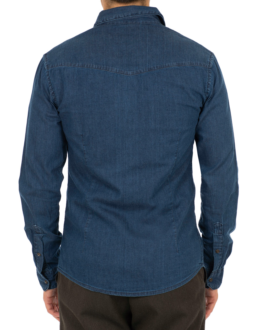 Uomini | Camicie | Emporio Armani | Denim Western Shirt Dark Wash