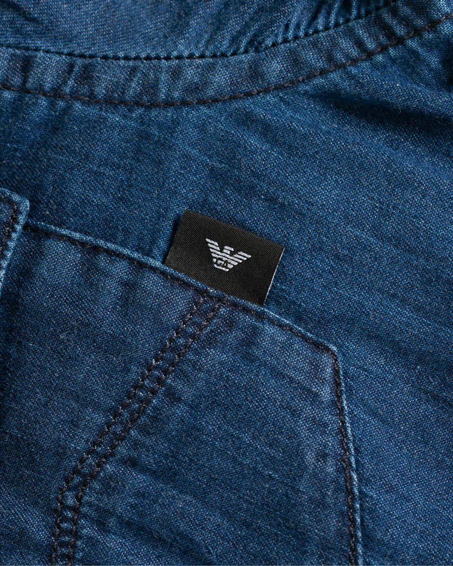 Uomini | Camicie | Emporio Armani | Denim Western Shirt Dark Wash