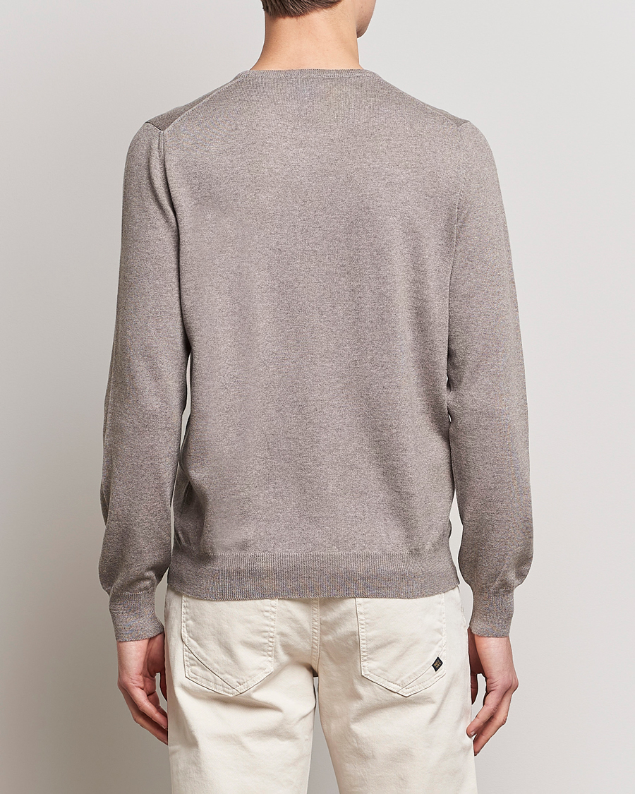 Uomini | Maglieria | Gran Sasso | Merino Fashion Fit Crew Neck Pullover Beige