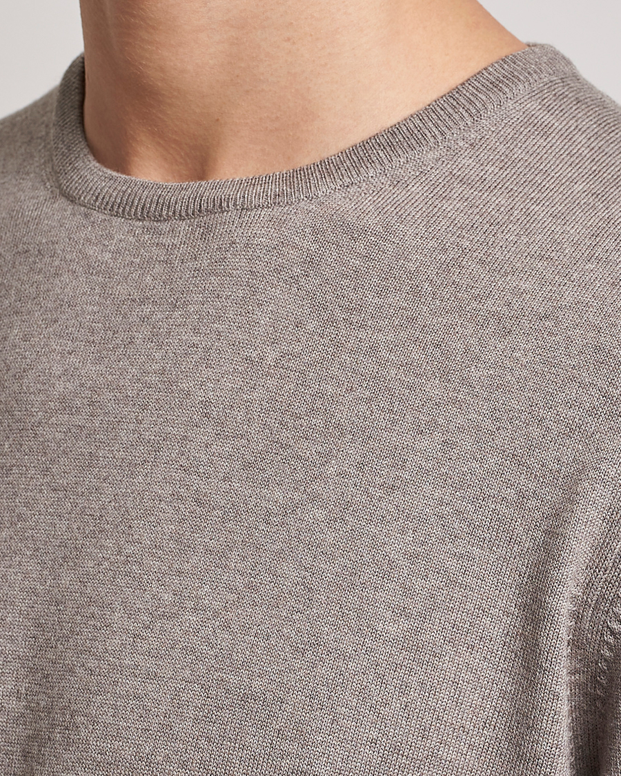 Uomini | Maglieria | Gran Sasso | Merino Fashion Fit Crew Neck Pullover Beige