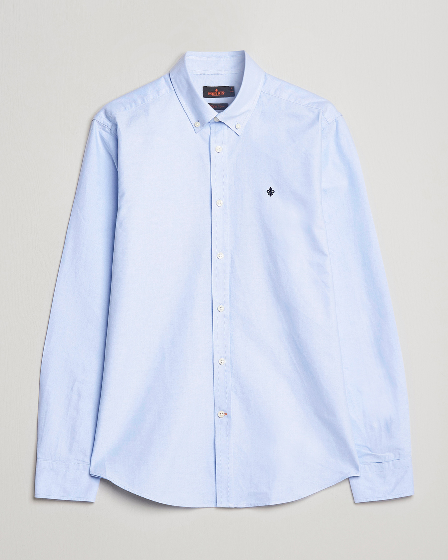 Uomini | Camicie | Morris | Douglas Oxford Shirt Light Blue