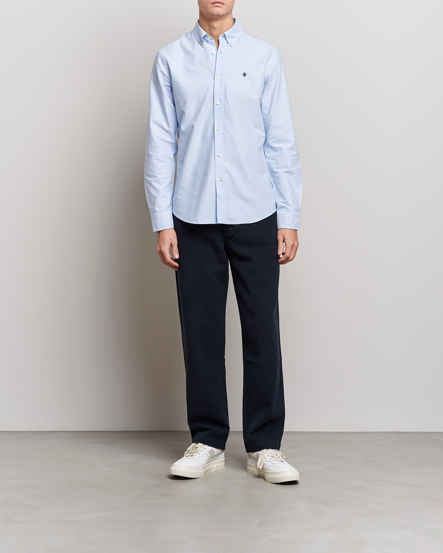 Uomini | Camicie | Morris | Douglas Oxford Shirt Light Blue