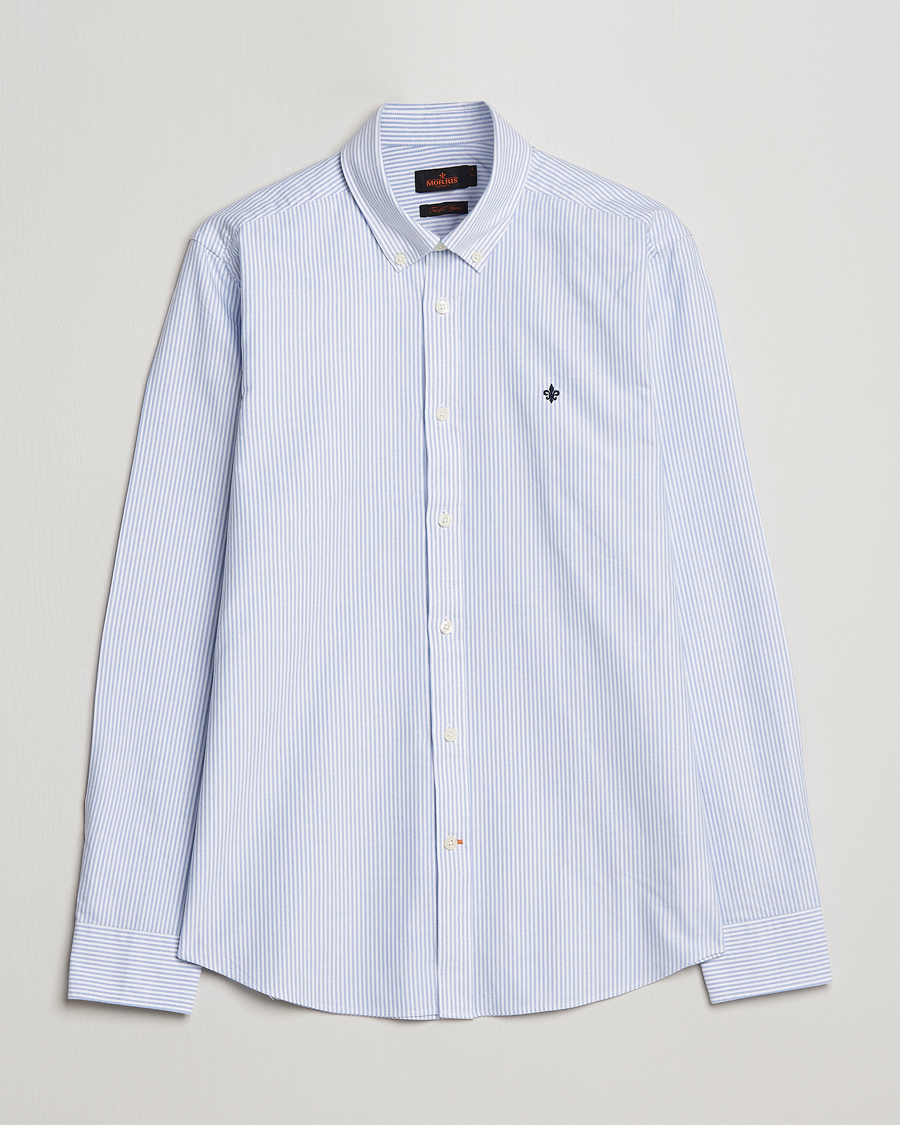 Uomini | Camicie | Morris | Douglas Striped Oxford Light Blue