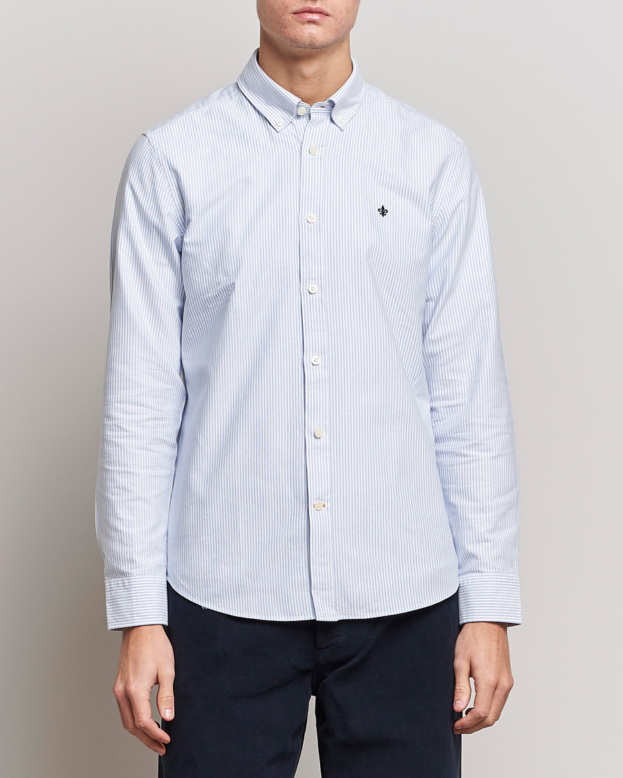 Uomini | Camicie | Morris | Douglas Striped Oxford Light Blue