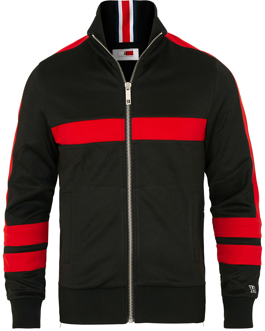 Uomini | Maglieria | Tommy Hilfiger | Lewis Hamilton Logo Track Jacket Jet Black