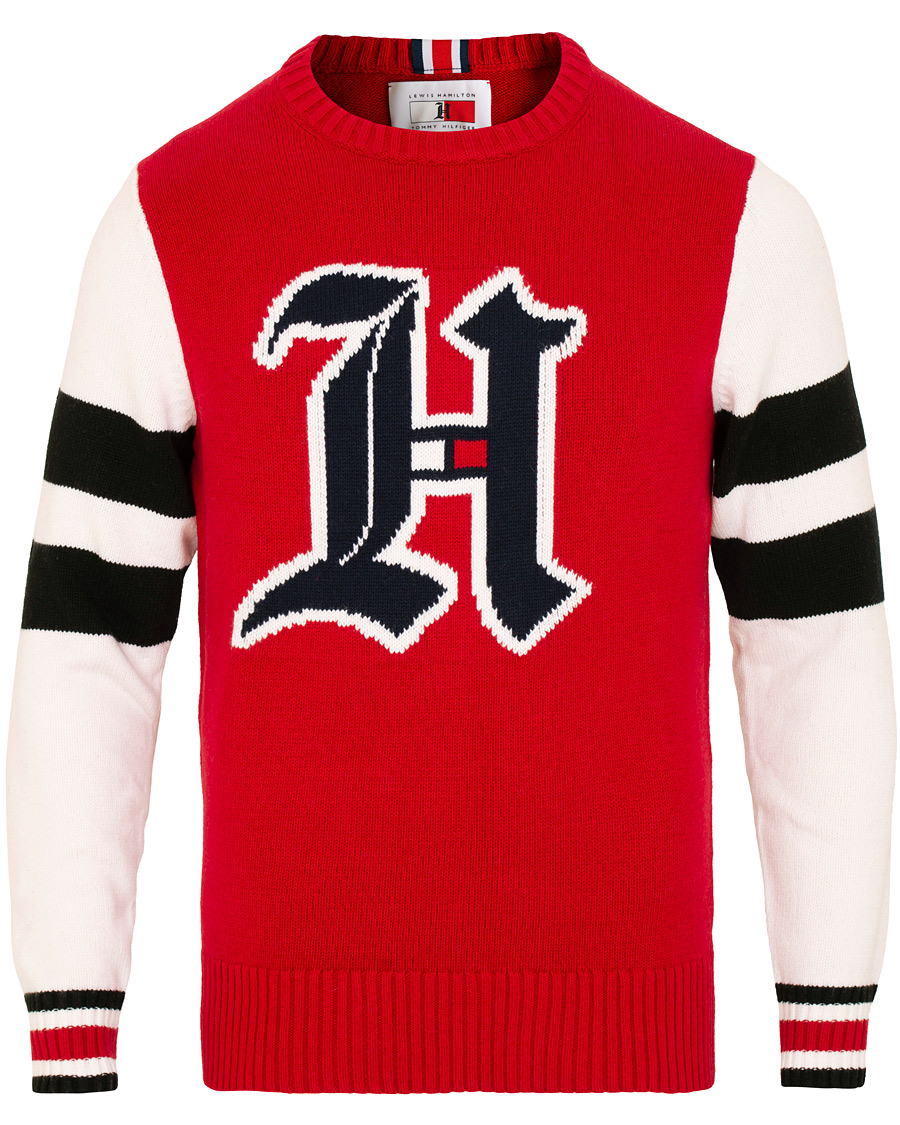 Uomini | Maglieria | Tommy Hilfiger | Lewis Hamilton Varsity Sweater Barbados Cherry