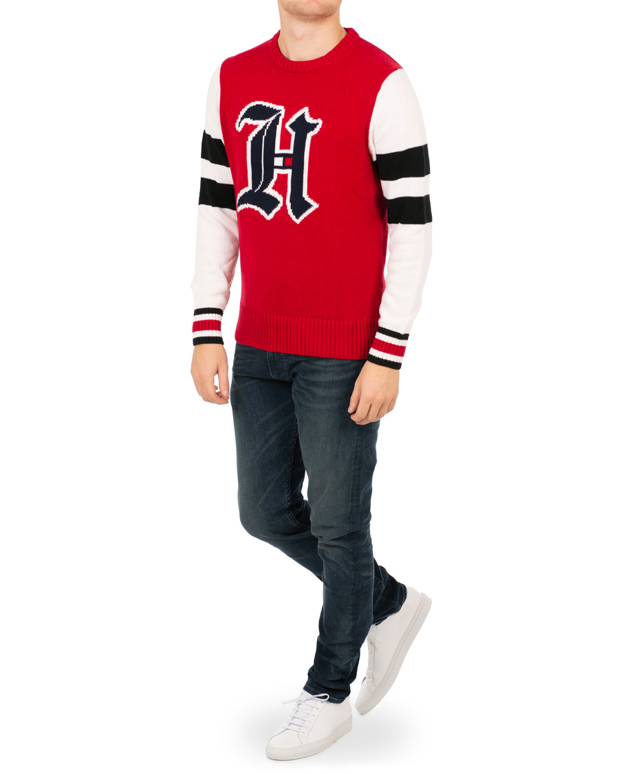 Uomini | Maglieria | Tommy Hilfiger | Lewis Hamilton Varsity Sweater Barbados Cherry