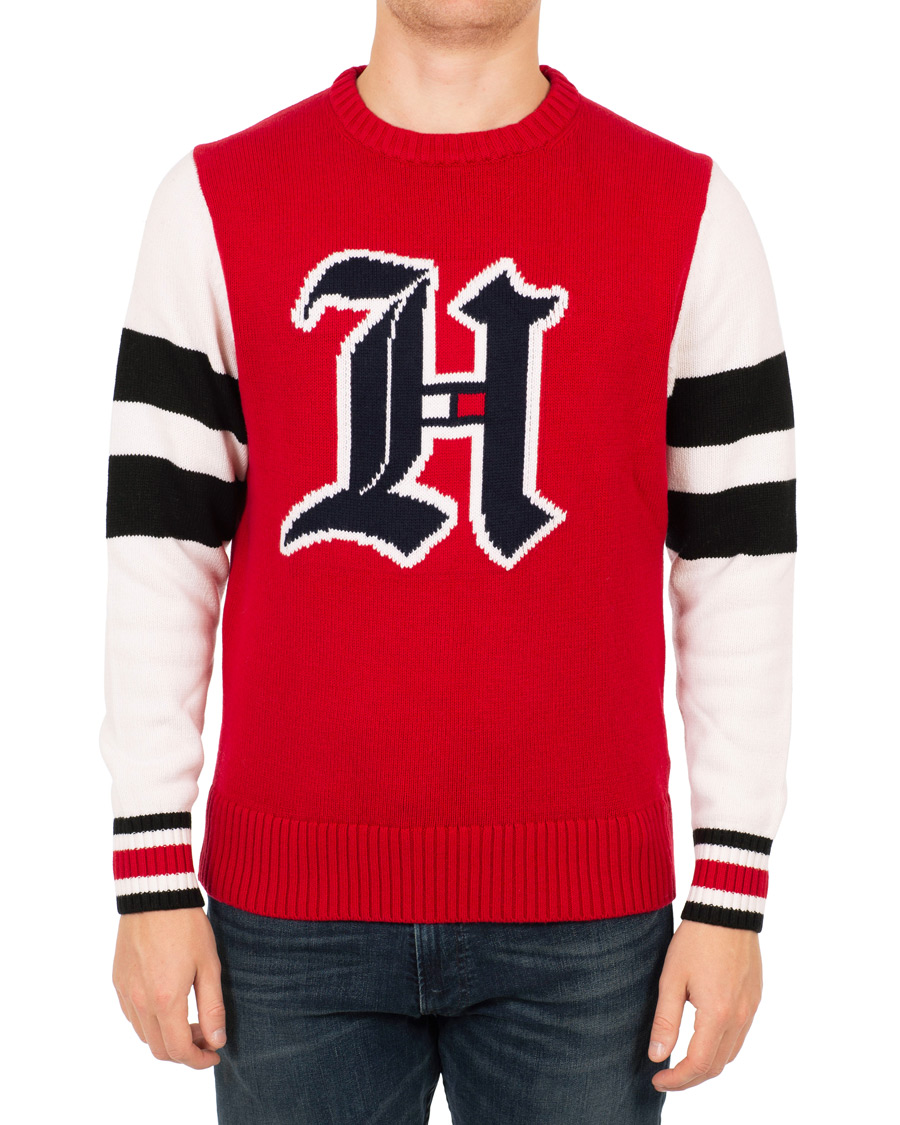 Uomini | Maglieria | Tommy Hilfiger | Lewis Hamilton Varsity Sweater Barbados Cherry