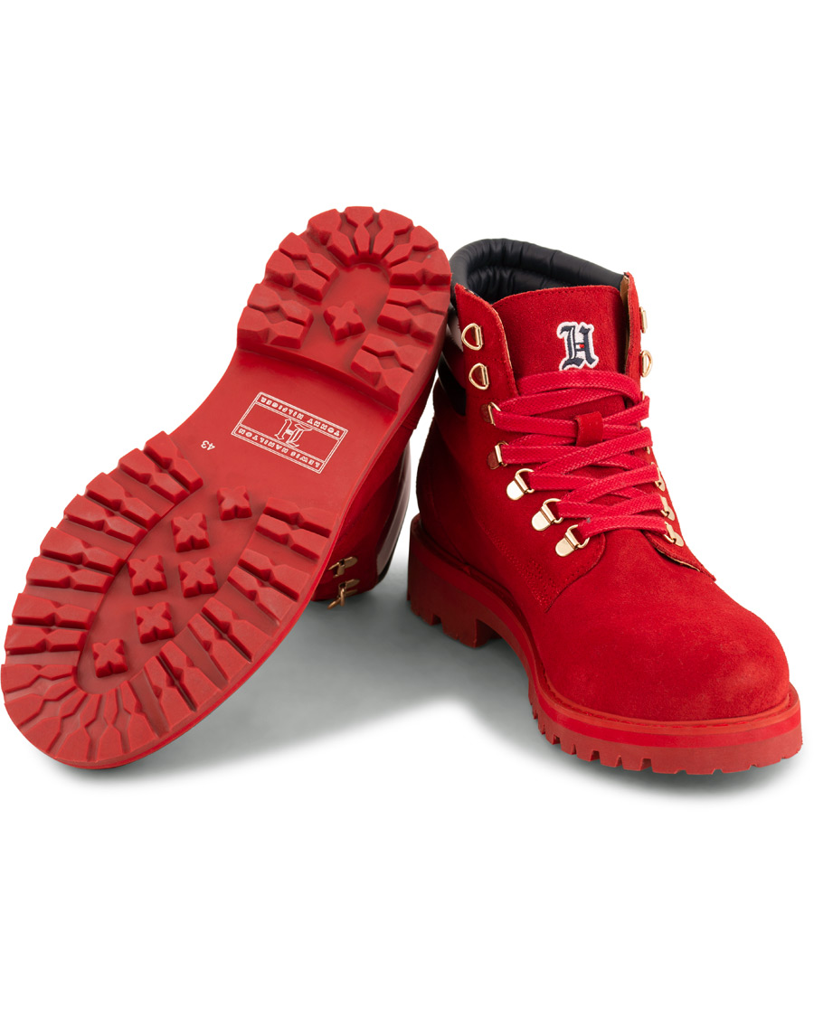 Uomini | Tommy Hilfiger Lewis Hamilton Suede Hiking Boot Barbados Cherry | Tommy Hilfiger | Lewis Hamilton Suede Hiking Boot Barbados Cherry
