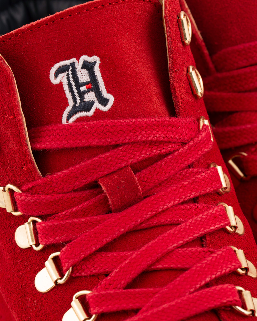 Uomini | Tommy Hilfiger Lewis Hamilton Suede Hiking Boot Barbados Cherry | Tommy Hilfiger | Lewis Hamilton Suede Hiking Boot Barbados Cherry