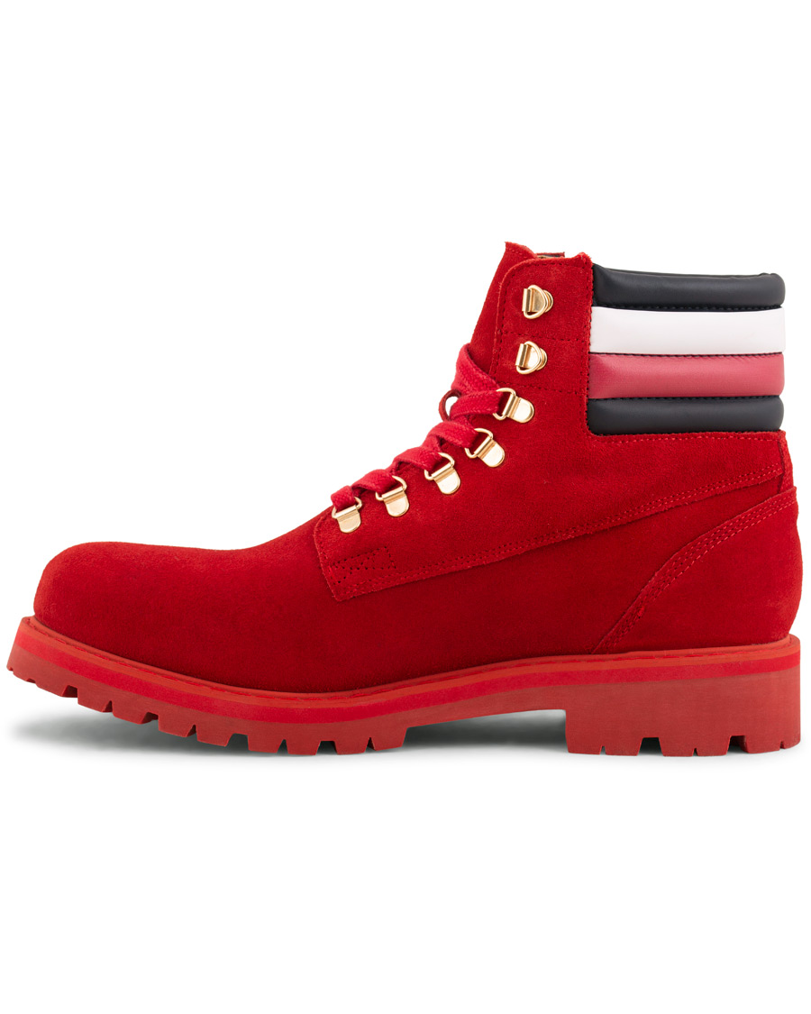 Uomini | Tommy Hilfiger Lewis Hamilton Suede Hiking Boot Barbados Cherry | Tommy Hilfiger | Lewis Hamilton Suede Hiking Boot Barbados Cherry