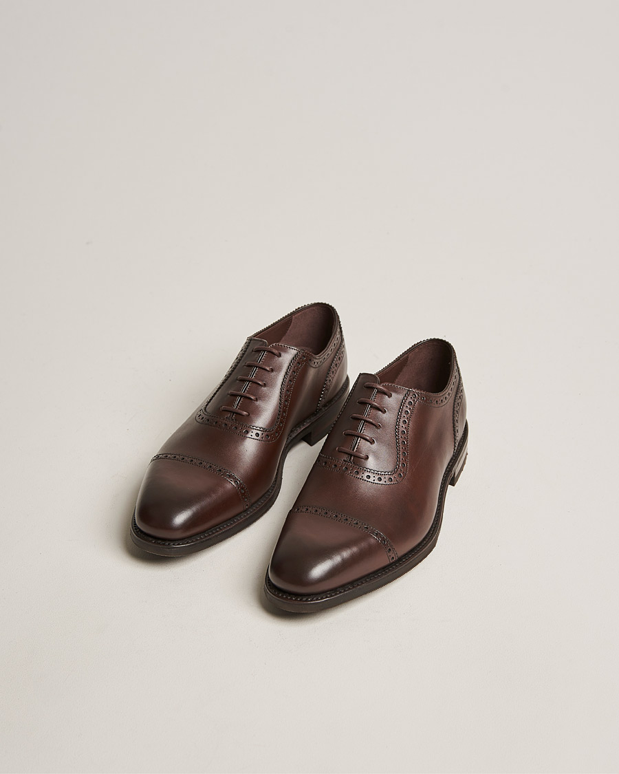 Uomini | Brogues | Loake 1880 | Fleet Brogue Shadow Sole Dark Brown Calf