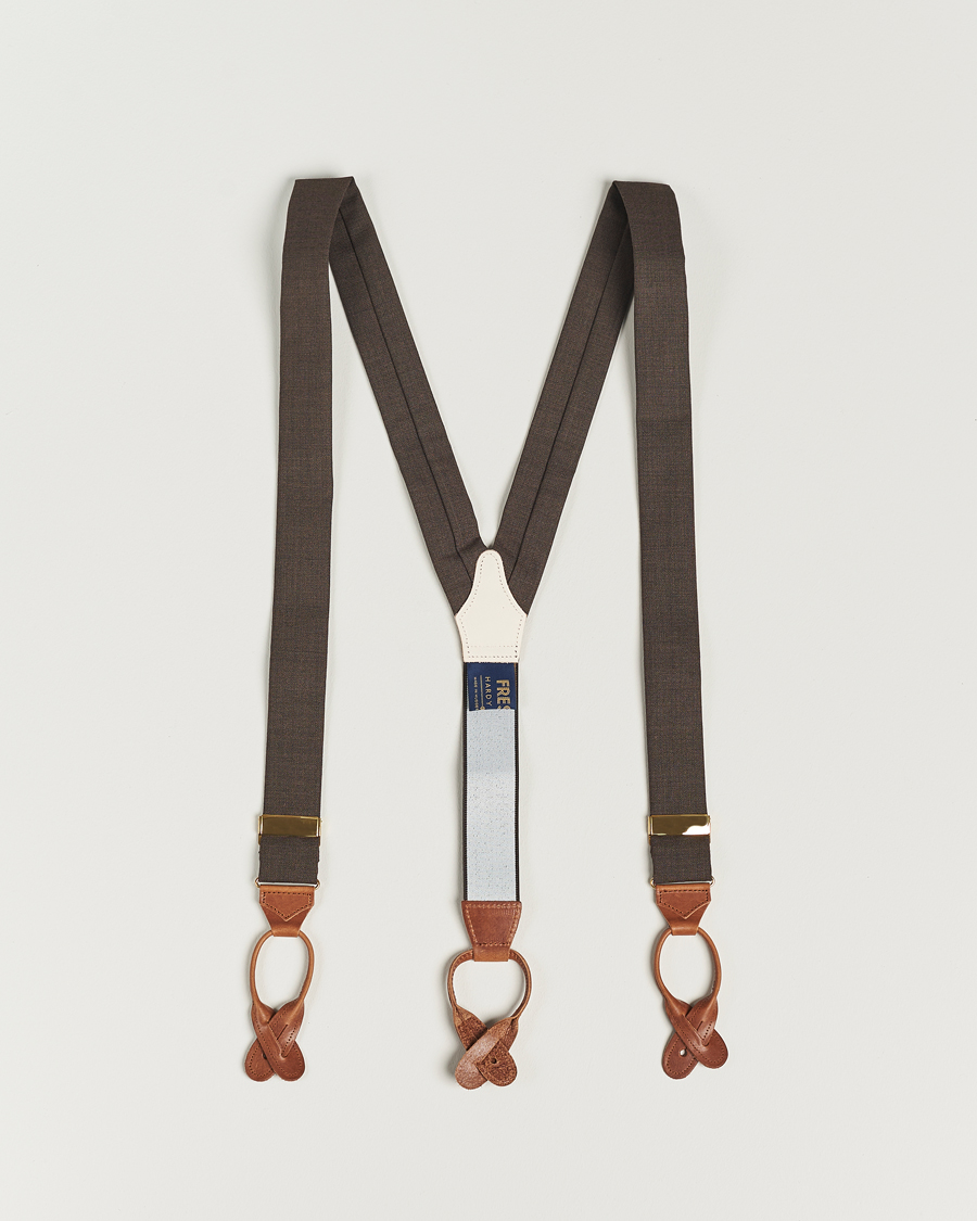 Uomini | Albert Thurston Fresco Braces 38mm Brown | Albert Thurston | Fresco Braces 38mm Brown