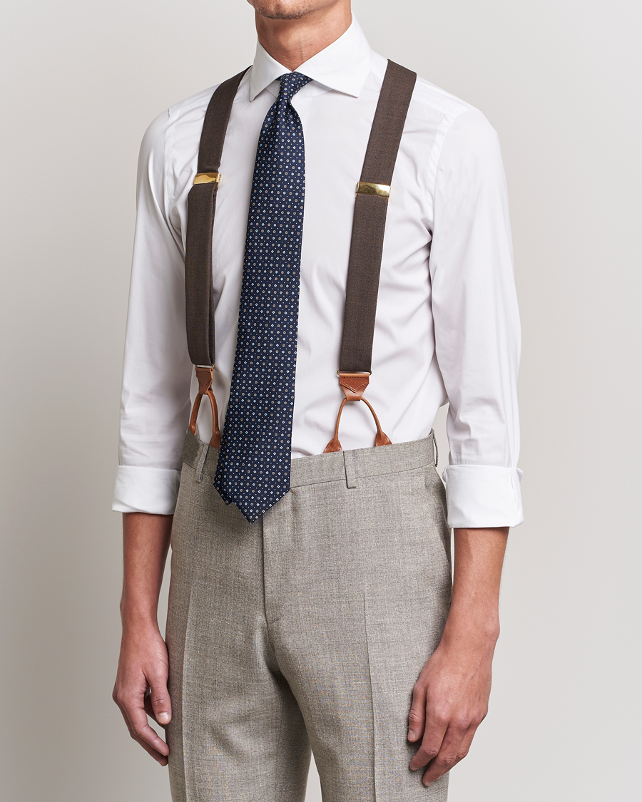 Uomini | Albert Thurston Fresco Braces 38mm Brown | Albert Thurston | Fresco Braces 38mm Brown