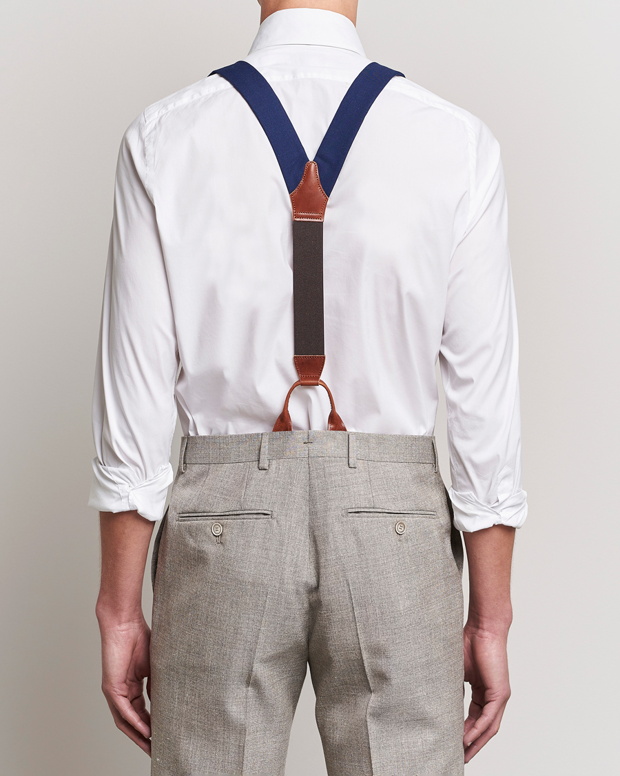 Uomini | Albert Thurston Fresco Braces 38mm Royal Blue | Albert Thurston | Fresco Braces 38mm Royal Blue