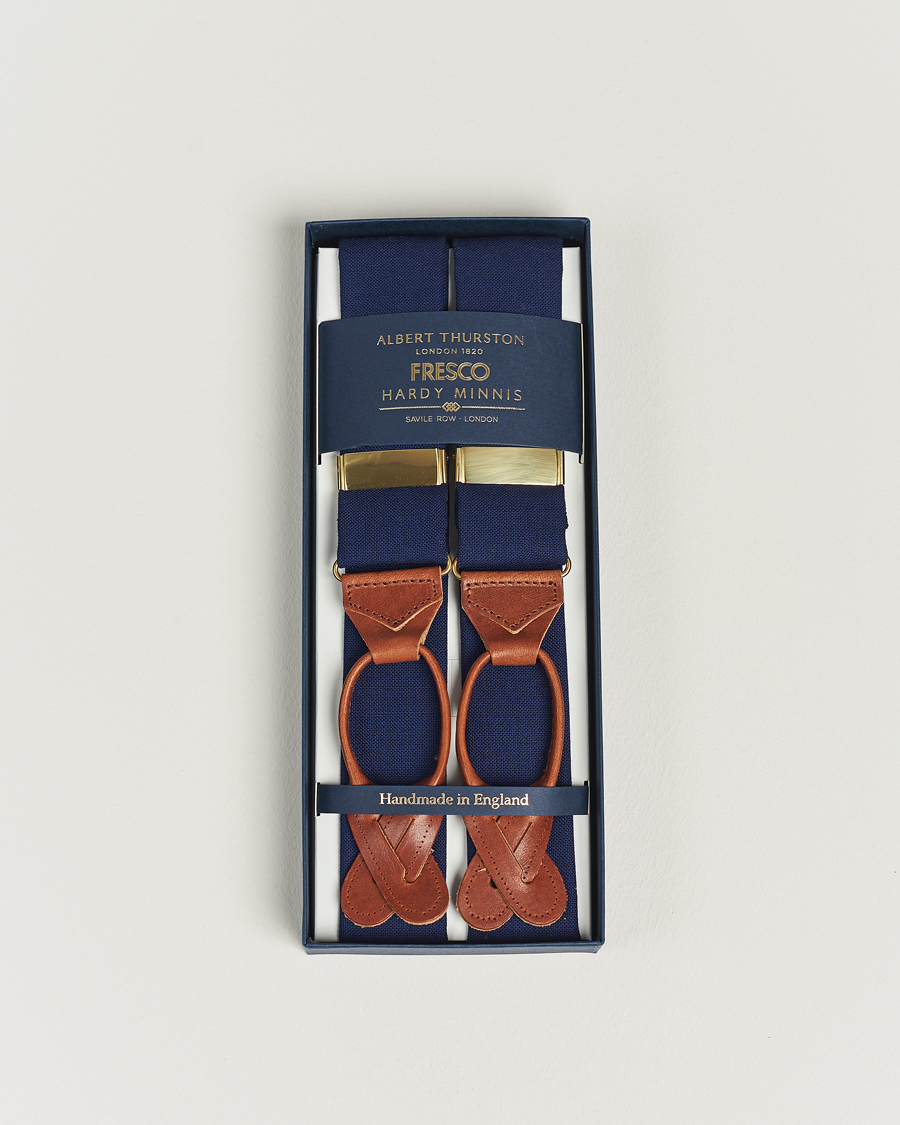 Uomini | Albert Thurston Fresco Braces 38mm Royal Blue | Albert Thurston | Fresco Braces 38mm Royal Blue