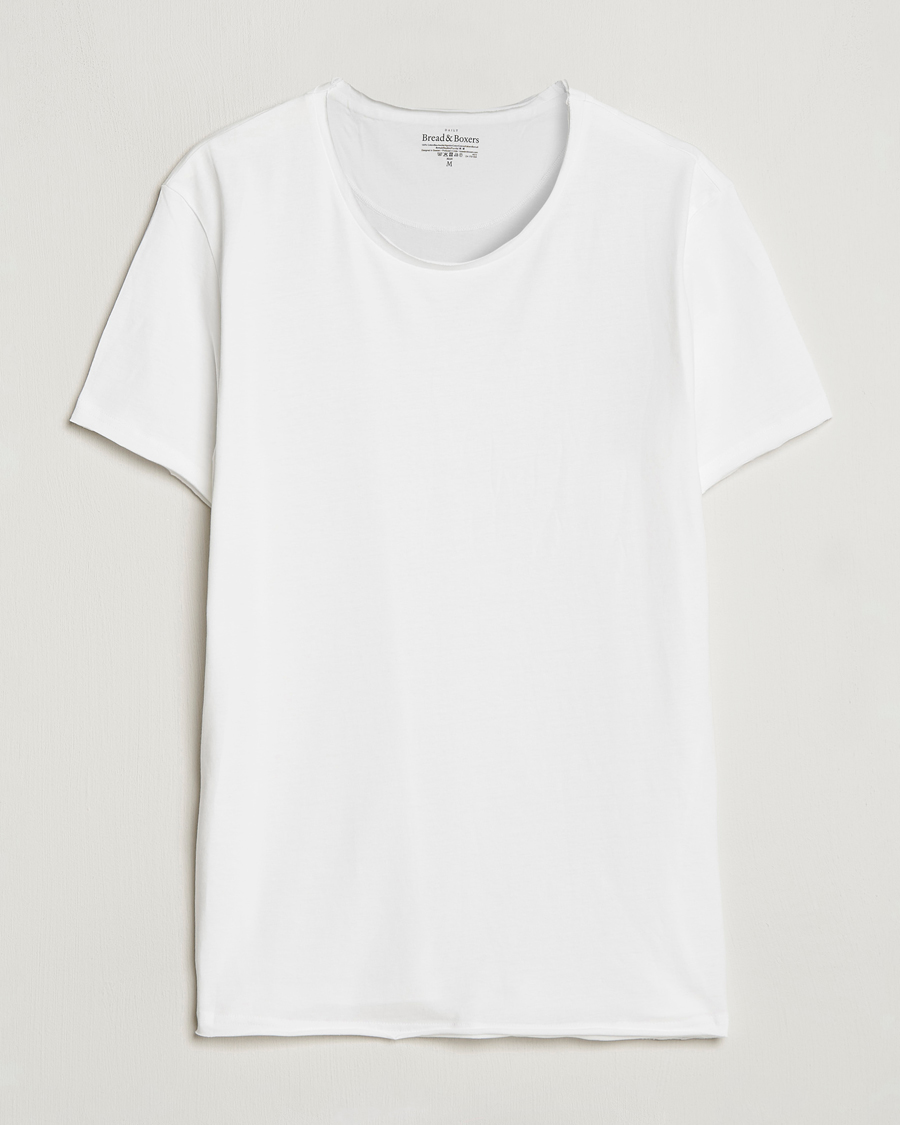 Uomini | T-shirt | Bread & Boxers | Crew Neck Relaxed White