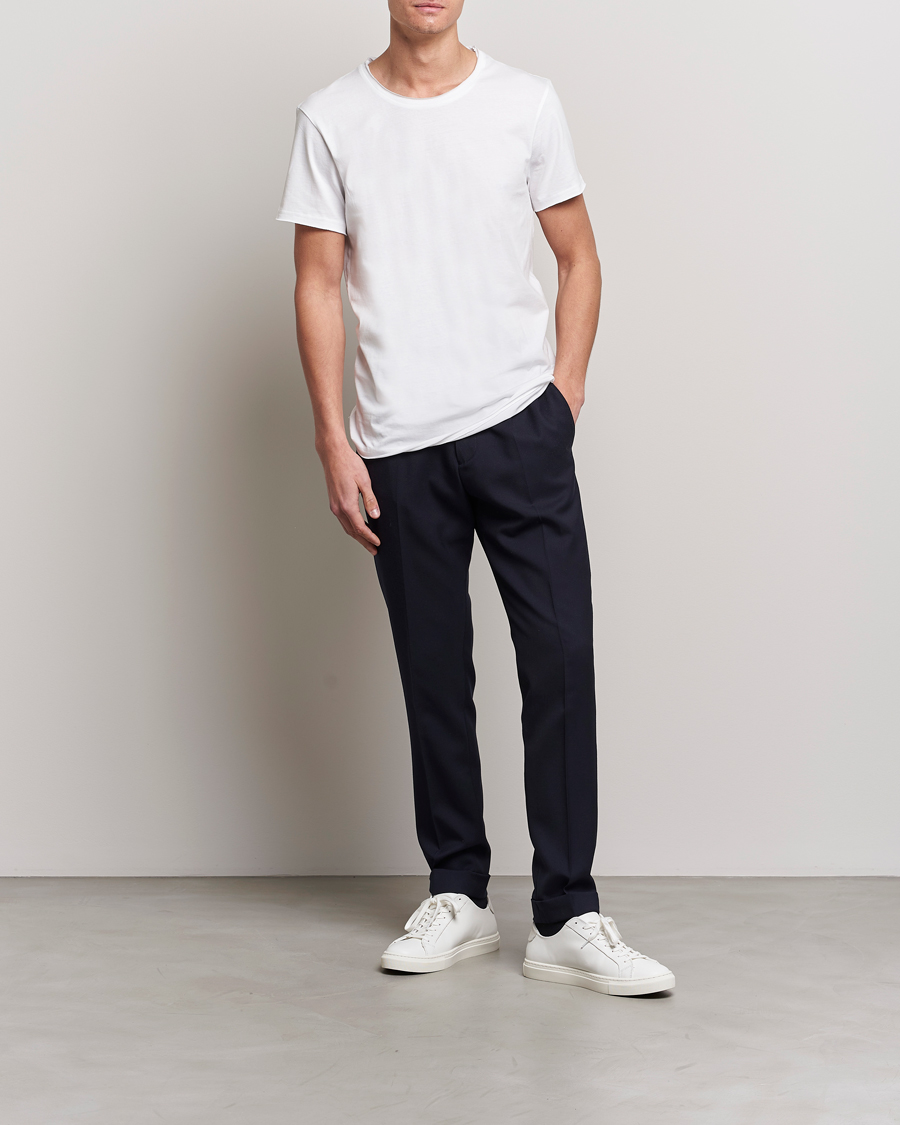 Uomini | T-shirt | Bread & Boxers | Crew Neck Relaxed White