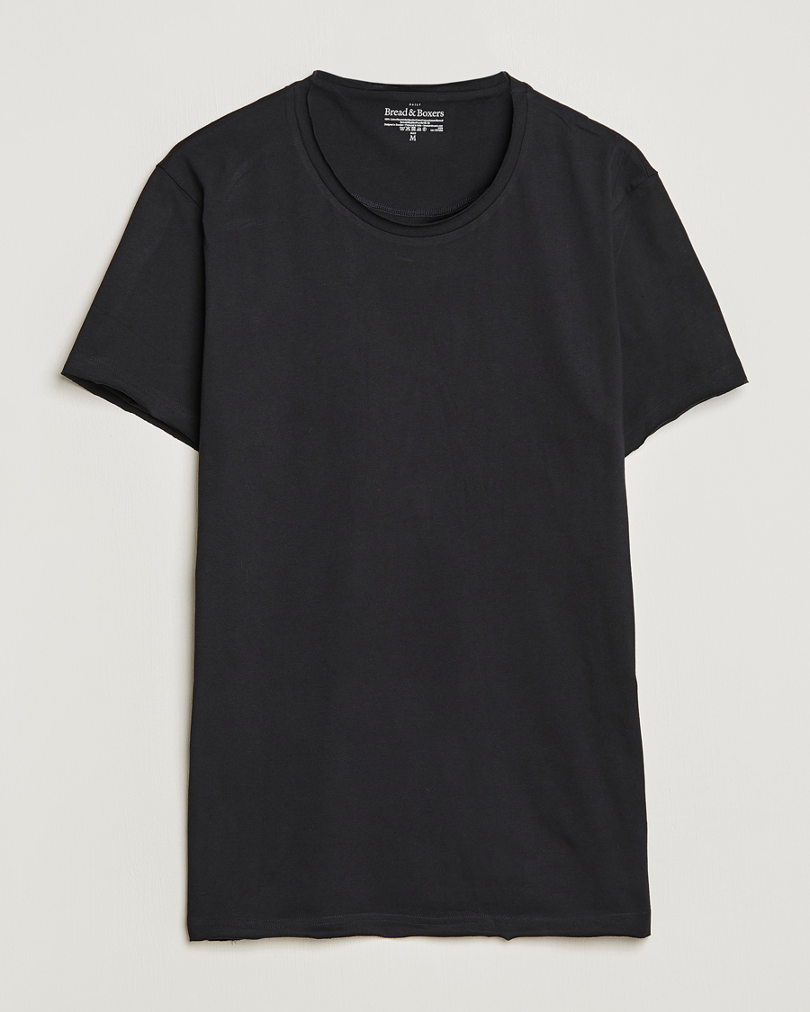 Uomini | T-shirt | Bread & Boxers | Crew Neck Relaxed Black