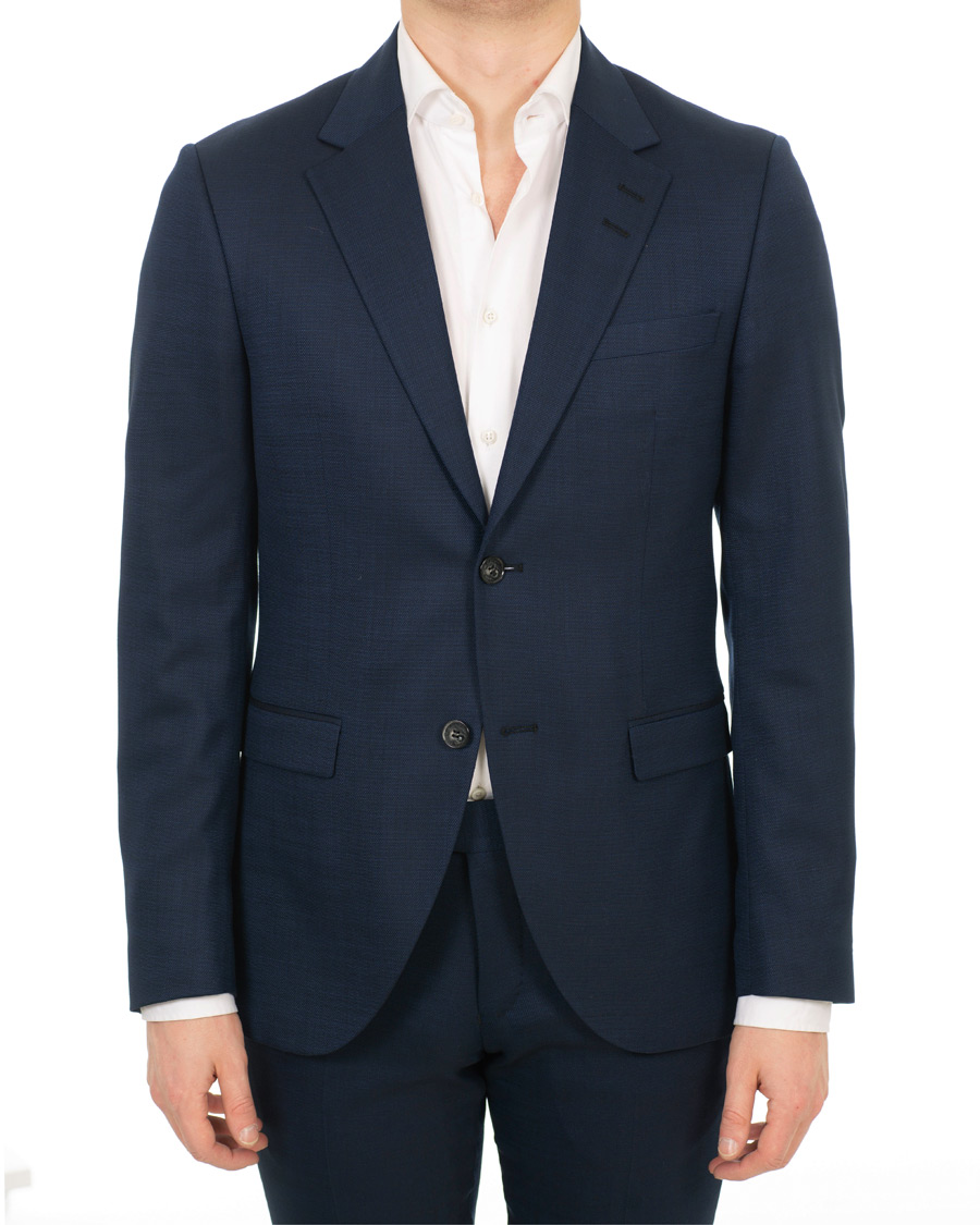 Uomini | Blazers | Tiger of Sweden | Jamonte Wool Stretch Blazer Country Blue