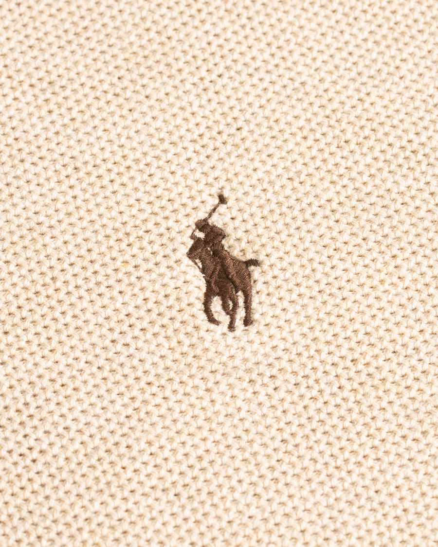 Uomini | Maglieria | Polo Ralph Lauren | Texture Half Zip Oatmeal Heather